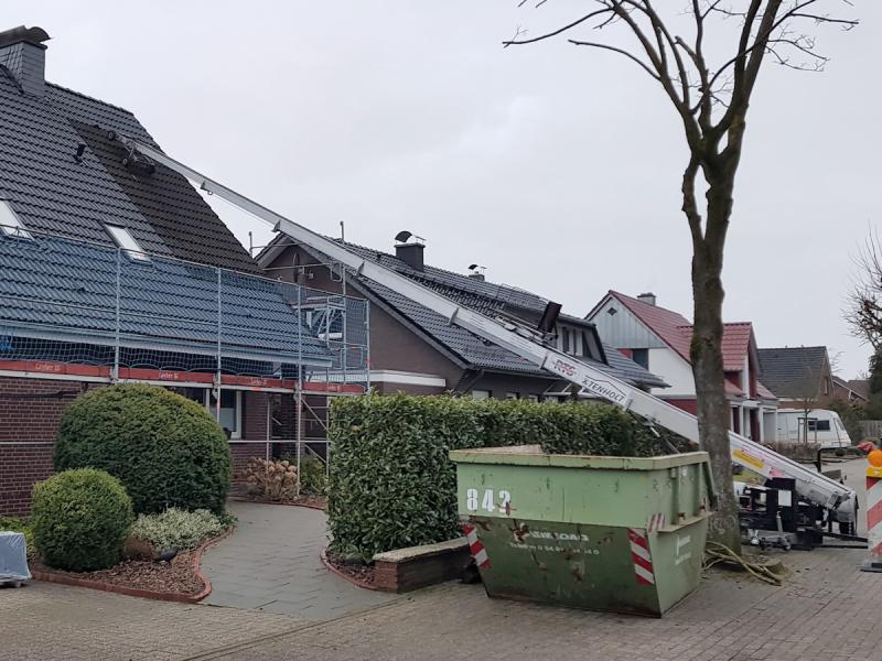 Schrägaufzug für Dacharbeiten in Lienen